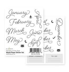 ALTENEW ALTENEW MONTHS OF THE YEAR WASHI PAPER STICKER SET