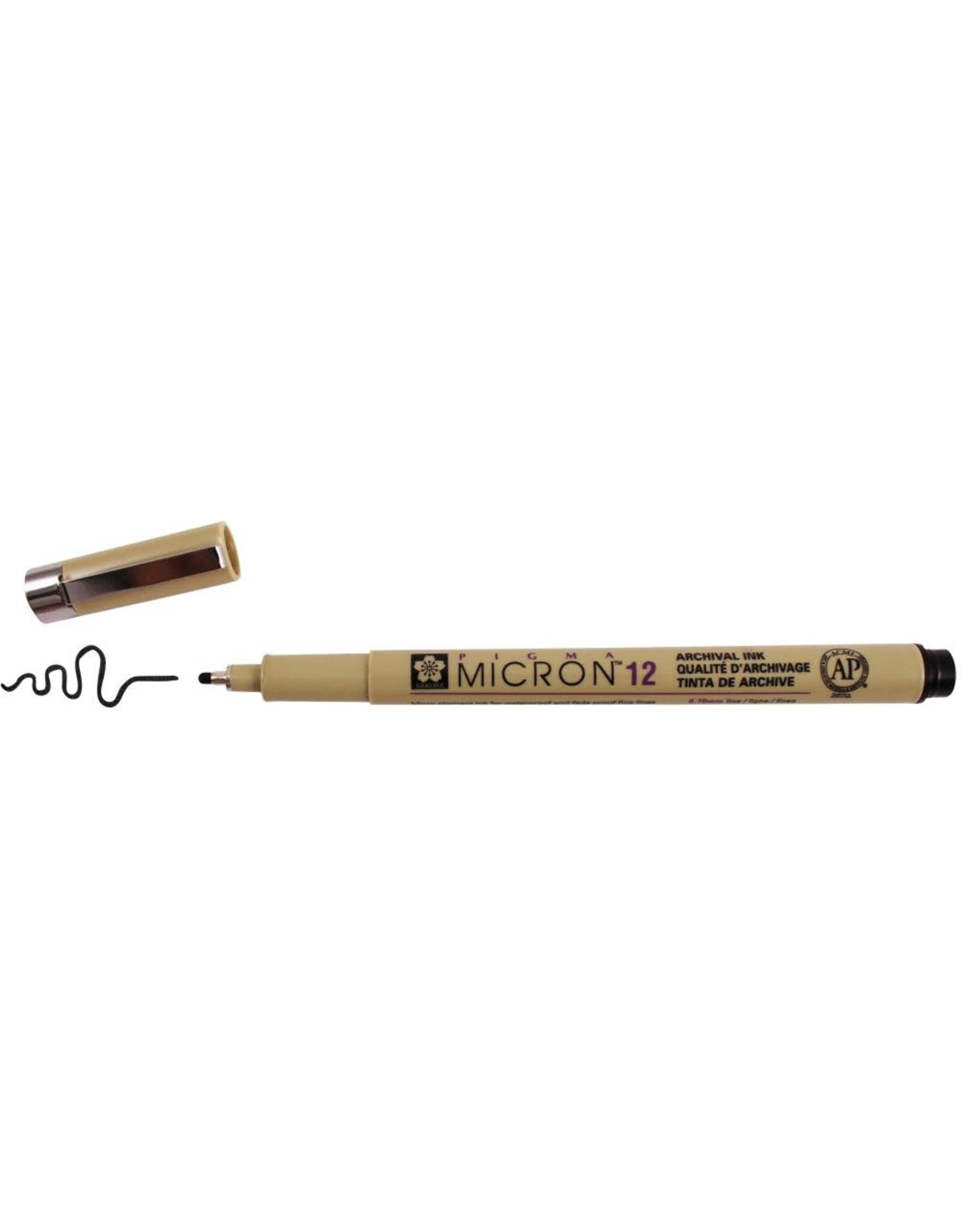 SAKURA SAKURA BLACK PIGMA MICRON PEN 12 .70mm