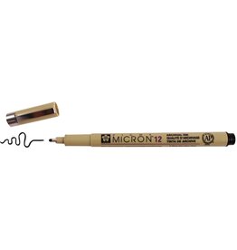 SAKURA SAKURA BLACK PIGMA MICRON PEN 12 .70mm