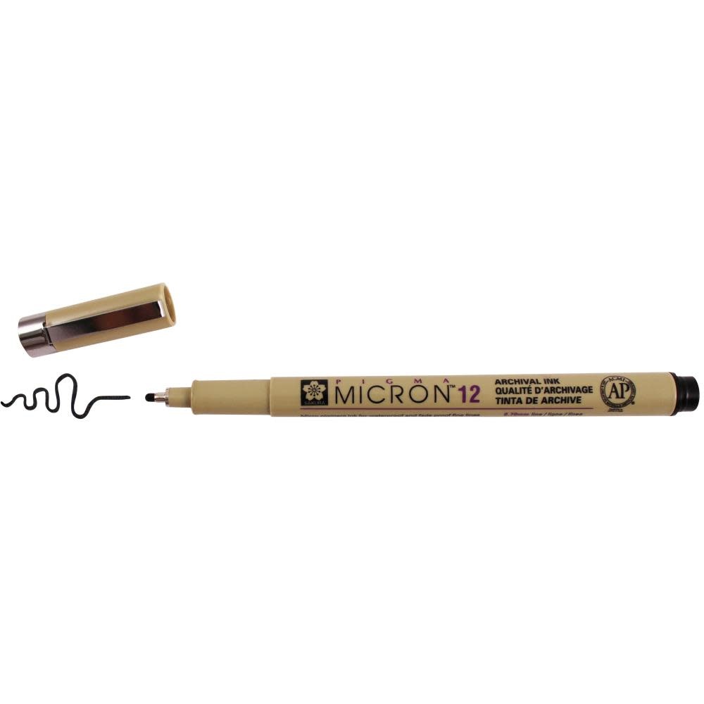 SAKURA SAKURA BLACK PIGMA MICRON PEN 12 .70mm