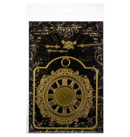 GRAPHIC 45 GRAPHIC 45 STAPLES SQUARE TAG AND CLOCK DIE SET