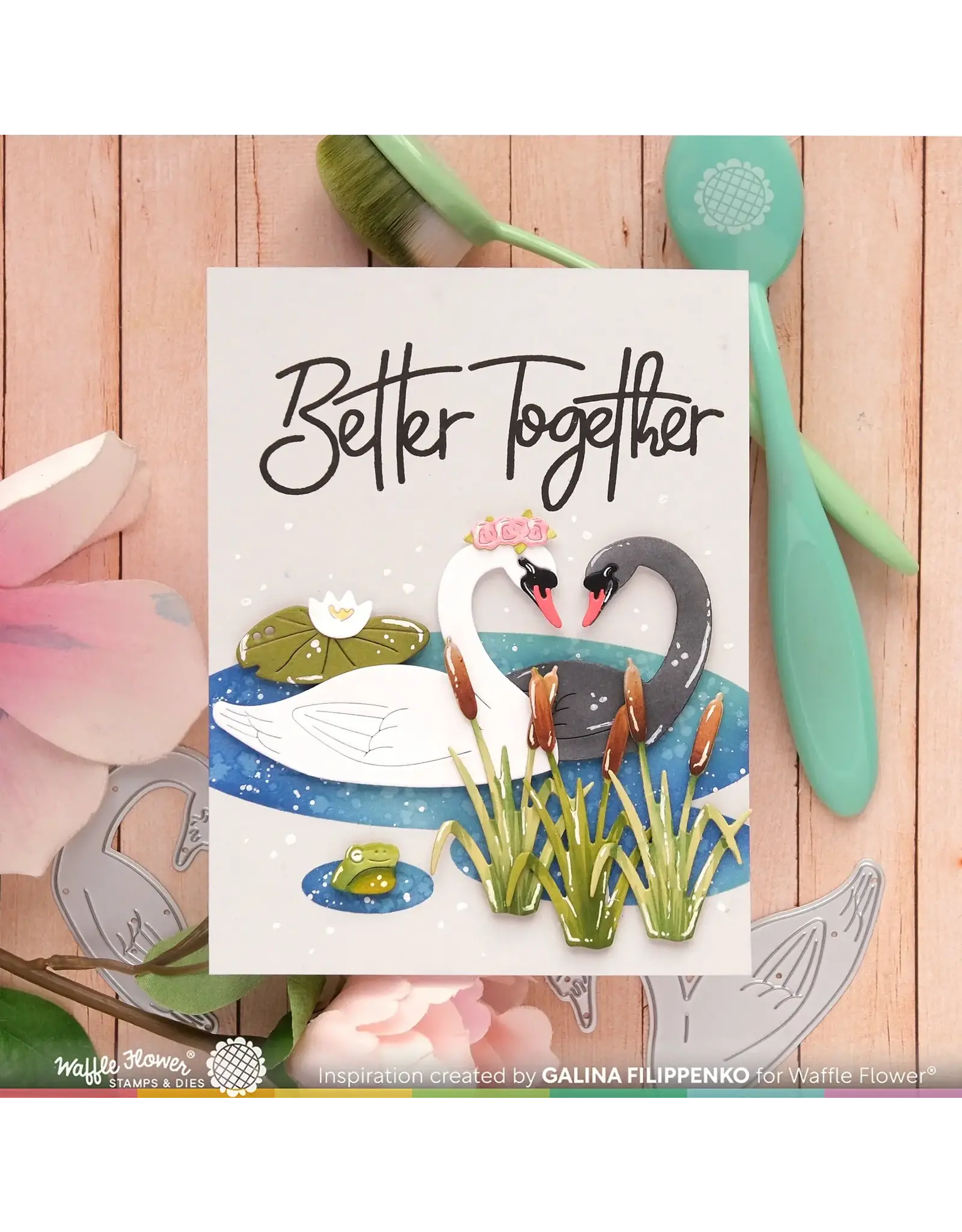 WAFFLE FLOWER WAFFLE FLOWER BETTER TOGETHER CLEAR STAMP SET