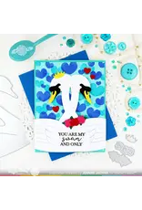 WAFFLE FLOWER WAFFLE FLOWER OVERLAPPING HEARTS STENCIL