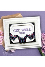 CREATIVE EXPRESSIONS CREATIVE EXPRESSIONS SUE WILSON SHADOWED STACKED SENTIMENTS - GET WELL DIE SET