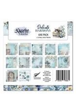 3QUARTER DESIGNS 3QUARTER DESIGNS DELICATE HARMONY 6x6 PAPER PACK 12 SHEETS
