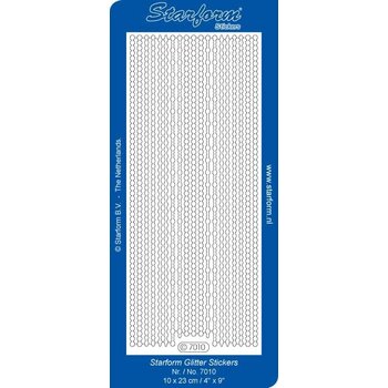 STARFORM STARFORM TRANSPARENT GOLD GLITTER BORDERS PEEL OFFS