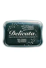 TSUKINEKO TSUKINEKO DELICATA PIGMENT INK PAD BLACK SHIMMER