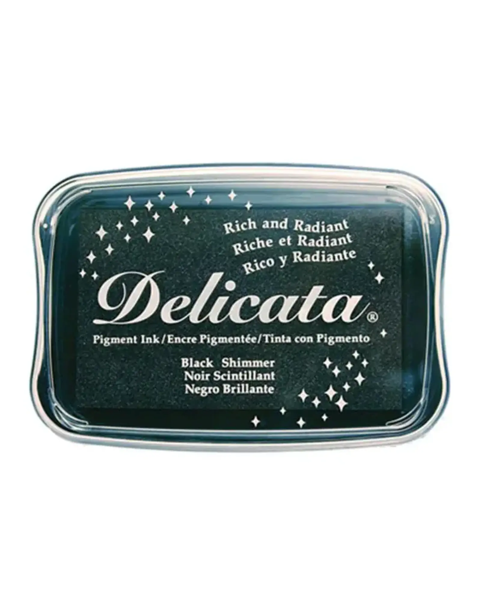 TSUKINEKO TSUKINEKO DELICATA PIGMENT INK PAD BLACK SHIMMER