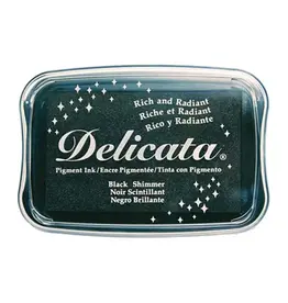 TSUKINEKO TSUKINEKO DELICATA PIGMENT INK PAD BLACK SHIMMER