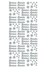 ECSTASY CRAFTS ECSTASY CRAFTS BONNE ANNÉE 2 SILVER PEEL OFF STICKERS