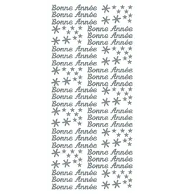 ECSTASY CRAFTS ECSTASY CRAFTS BONNE ANNÉE 2 SILVER PEEL OFF STICKERS