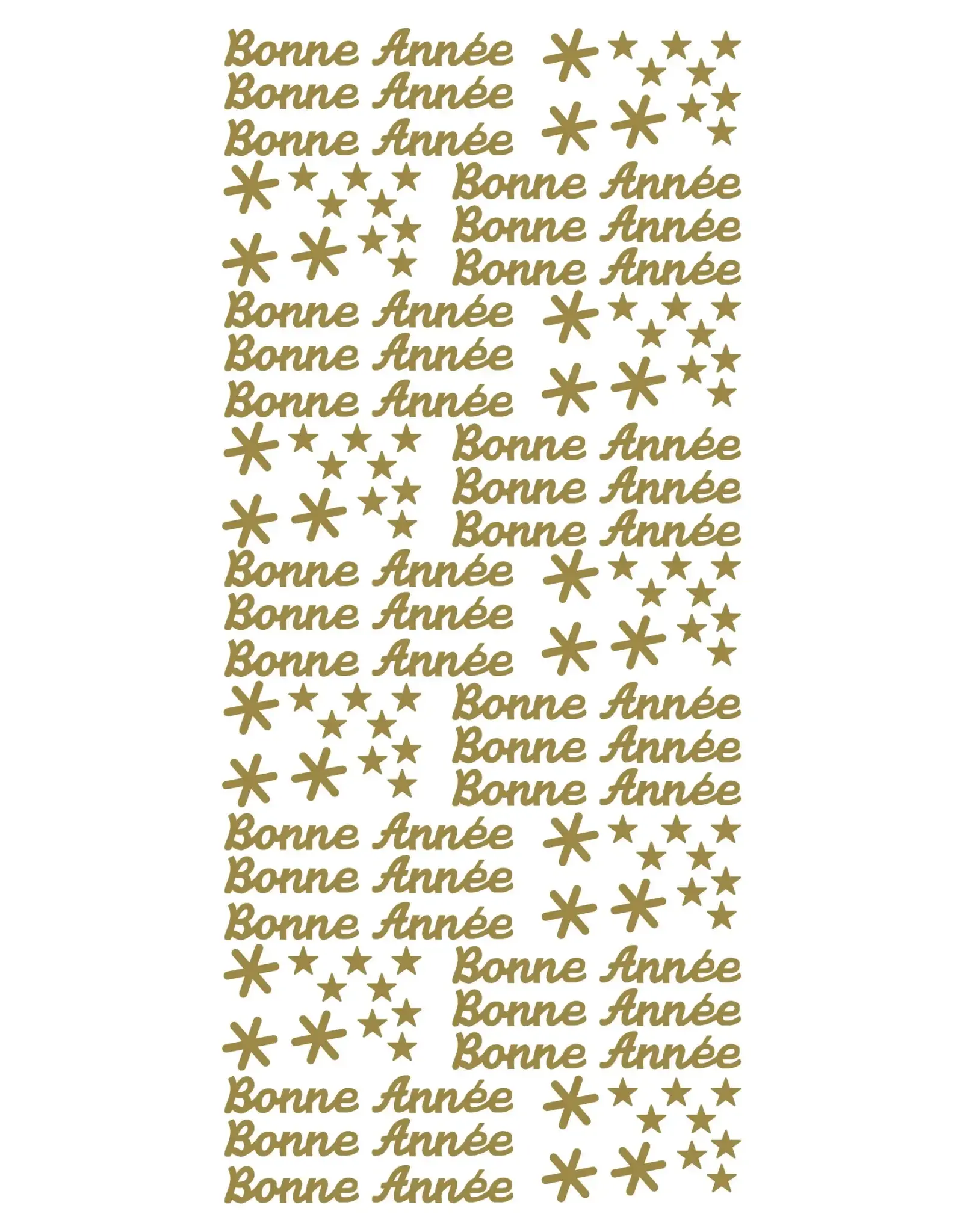 ECSTASY CRAFTS ECSTASY CRAFTS BONNE ANNÉE 2 GOLD PEEL OFF STICKERS