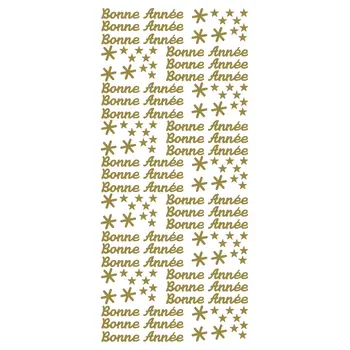 ECSTASY CRAFTS ECSTASY CRAFTS BONNE ANNÉE 2 GOLD PEEL OFF STICKERS