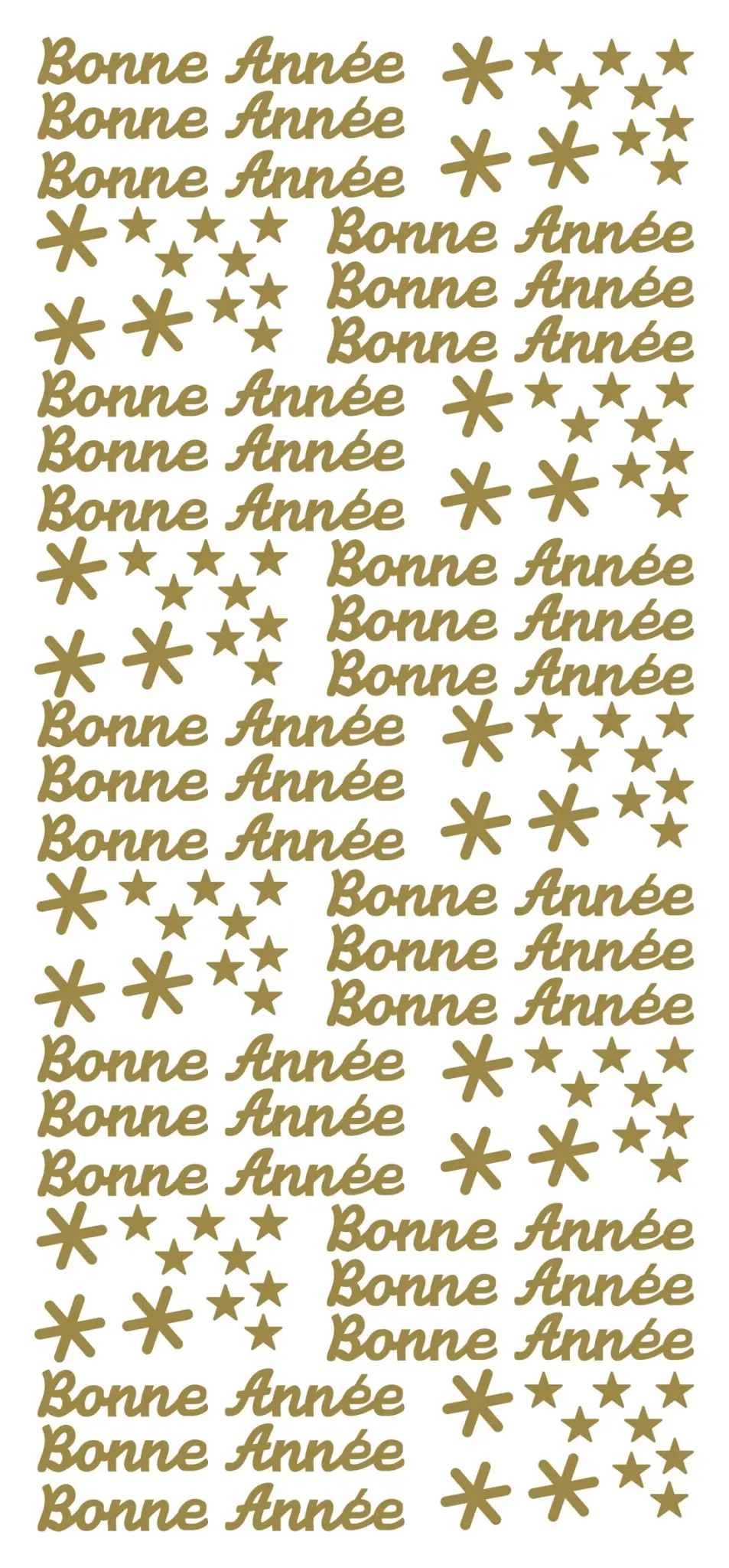 ECSTASY CRAFTS ECSTASY CRAFTS BONNE ANNÉE 2 GOLD PEEL OFF STICKERS