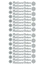 ECSTASY CRAFTS ECSTASY CRAFTS MEILLEURS VOËUX SILVER PEEL OFF STICKERS