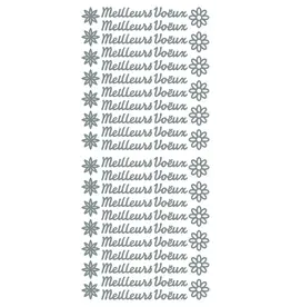 ECSTASY CRAFTS ECSTASY CRAFTS MEILLEURS VOËUX SILVER PEEL OFF STICKERS