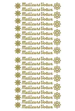 ECSTASY CRAFTS ECSTASY CRAFTS MEILLEURS VOËUX GOLD PEEL OFF STICKERS