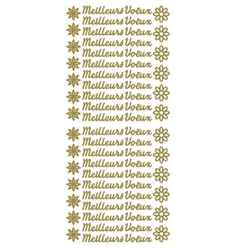 ECSTASY CRAFTS ECSTASY CRAFTS MEILLEURS VOËUX GOLD PEEL OFF STICKERS