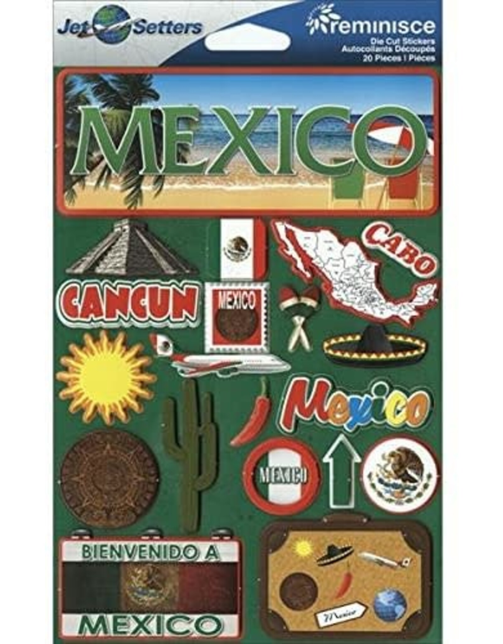 REMINISCE REMINISCE MEXICO JET SETTERS 3D STICKERS
