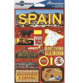 REMINISCE REMINISCE JET SETTERS SPAIN 3D STICKERS