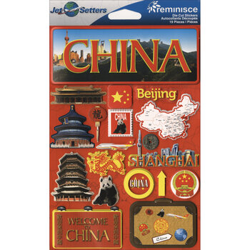 DESIGNS BY REMINISCE REMINISCE JET SETTERS CHINA 3D STICKERS
