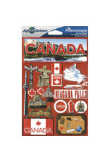 REMINISCE REMINISCE JET SETTERS CANADA 3D STICKERS