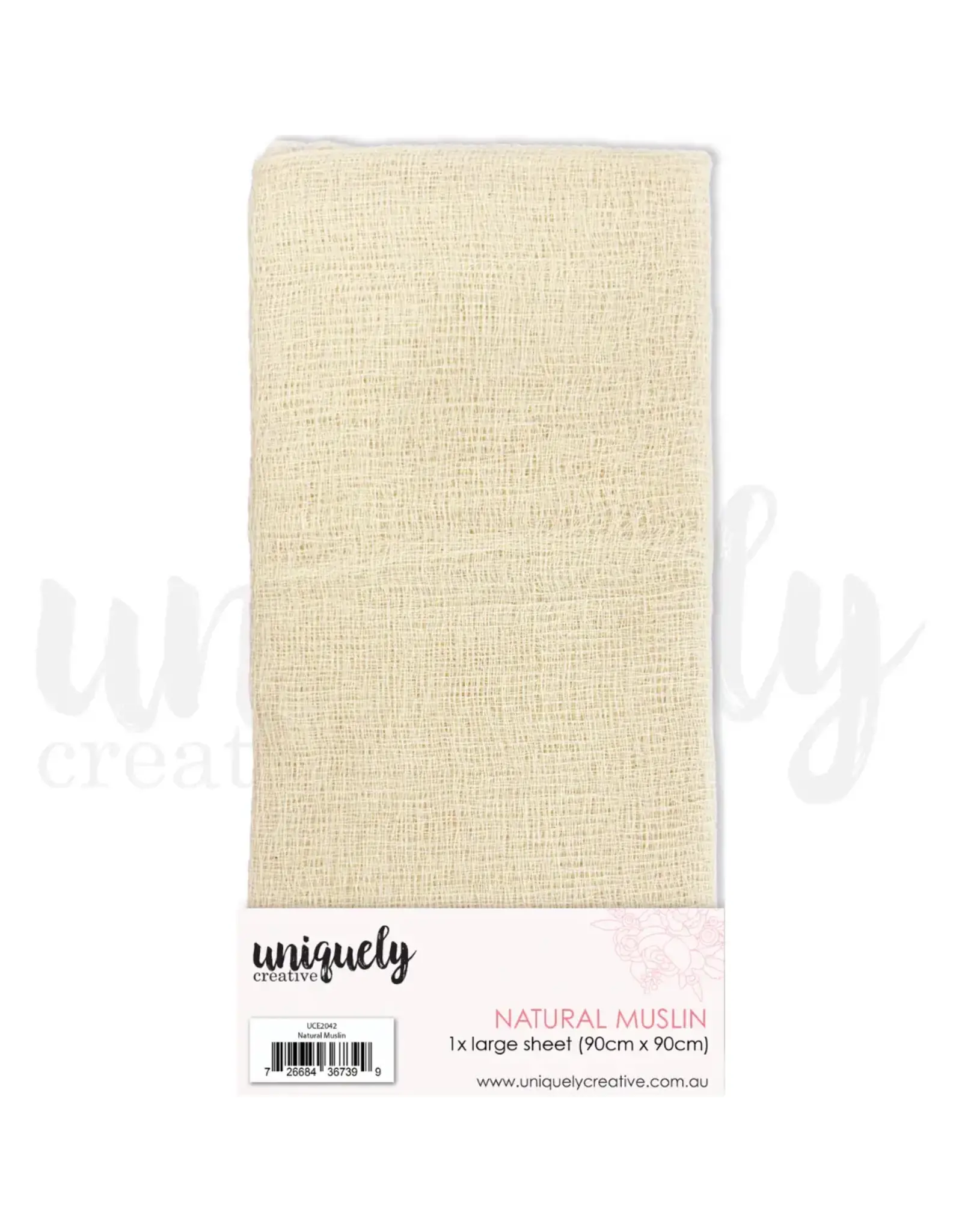 UNIQUELY CREATIVE UNIQUELY CREATIVE NATURAL MUSLIN