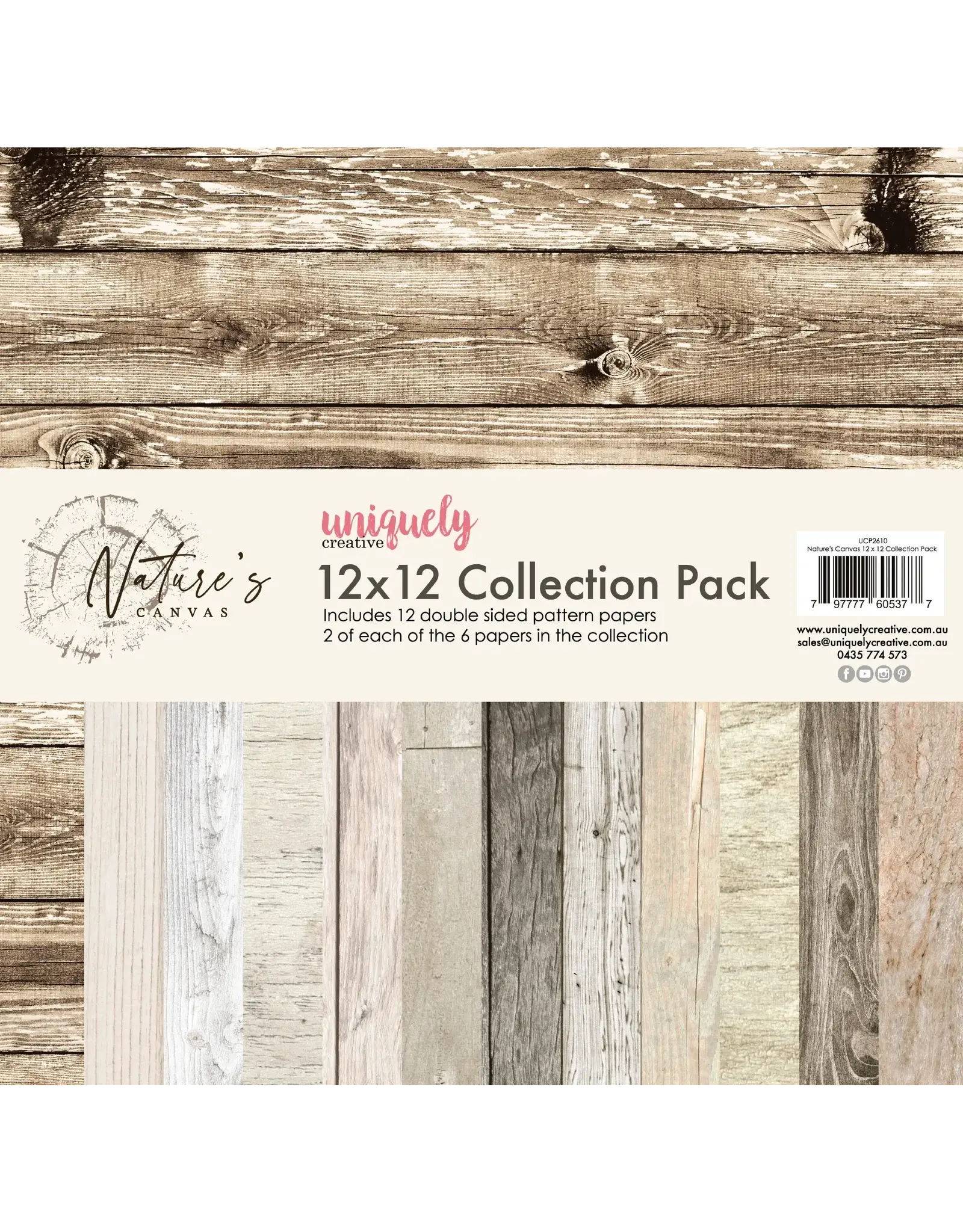 UNIQUELY CREATIVE UNIQUELY CREATIVE NATURE'S CANVAS 12x12 COLLECTION PACK