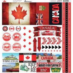 DESIGNS BY REMINISCE REMINISCE CANADA 12x12 DIE CUT STICKERS