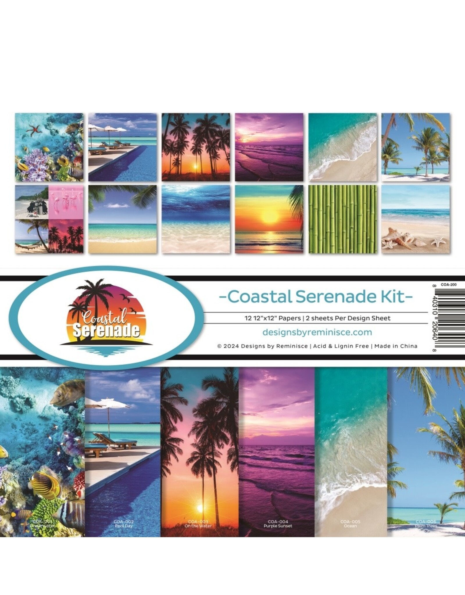 REMINISCE REMINISCE COASTAL SERENADE 12x12 COLLECTION KIT