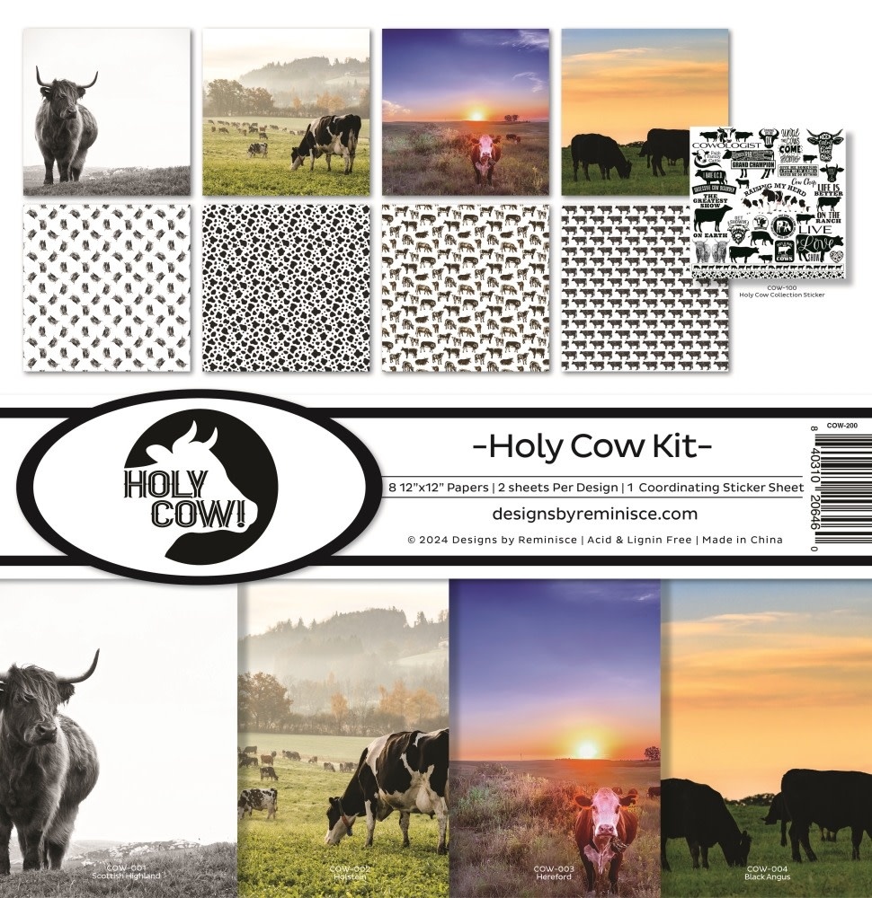 DESIGNS BY REMINISCE REMINISCE HOLY COW 12x12 COLLECTION KIT