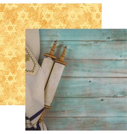REMINISCE REMINISCE JEWISH CELEBRATIONS TORAH 12x12 CARDSTOCK
