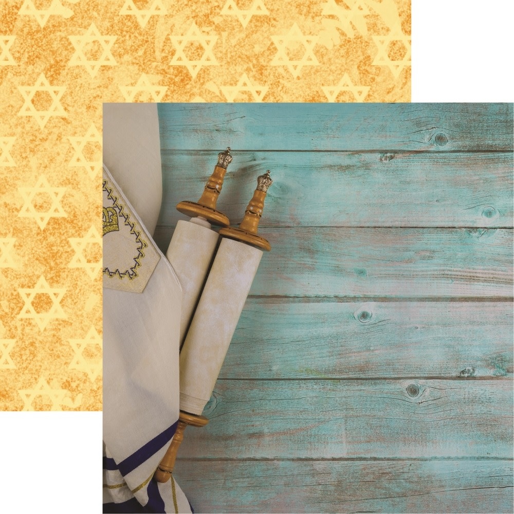 DESIGNS BY REMINISCE REMINISCE JEWISH CELEBRATIONS TORAH 12x12 CARDSTOCK