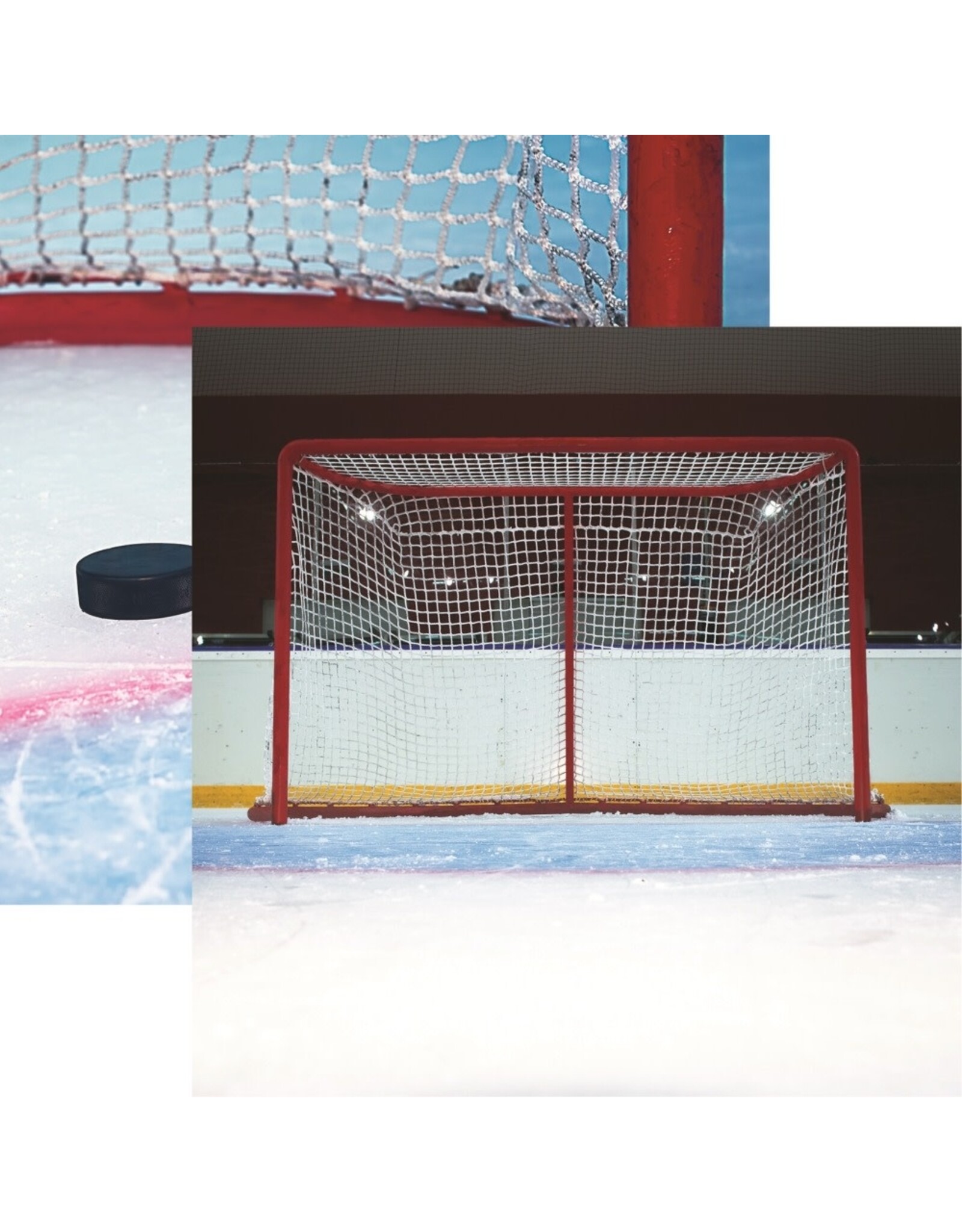 REMINISCE REMINISCE LET'S PLAY HOCKEY GOAL 12x12 CARDSTOCK