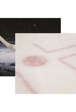 REMINISCE REMINISCE LET'S PLAY HOCKEY FACE OFF 12x12 CARDSTOCK