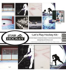 REMINISCE REMINISCE LET'S PLAY HOCKEY 12x12 COLLECTION KIT