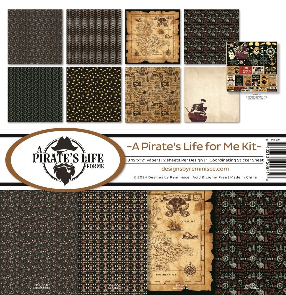 DESIGNS BY REMINISCE REMINISCE A PIRATE'S LIFE FOR ME 12x12 COLLECTION KIT