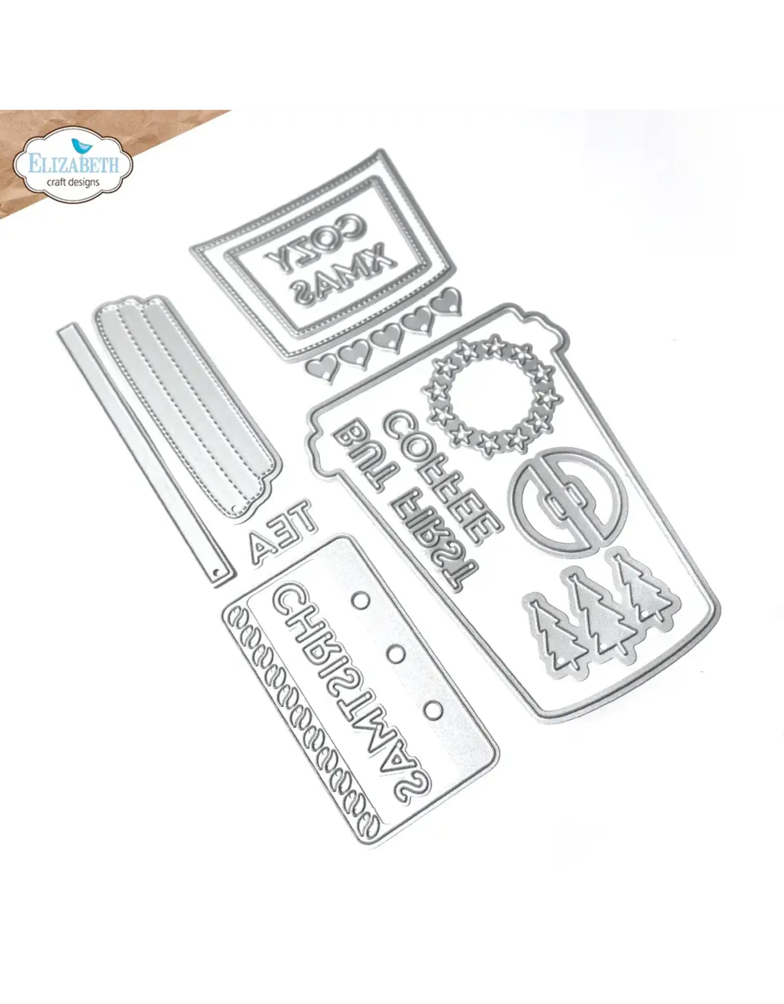 ELIZABETH CRAFT DESIGNS ELIZABETH CRAFT DESIGNS PLANNER ESSENTIALS TAKE AWAY CUP DIE SET