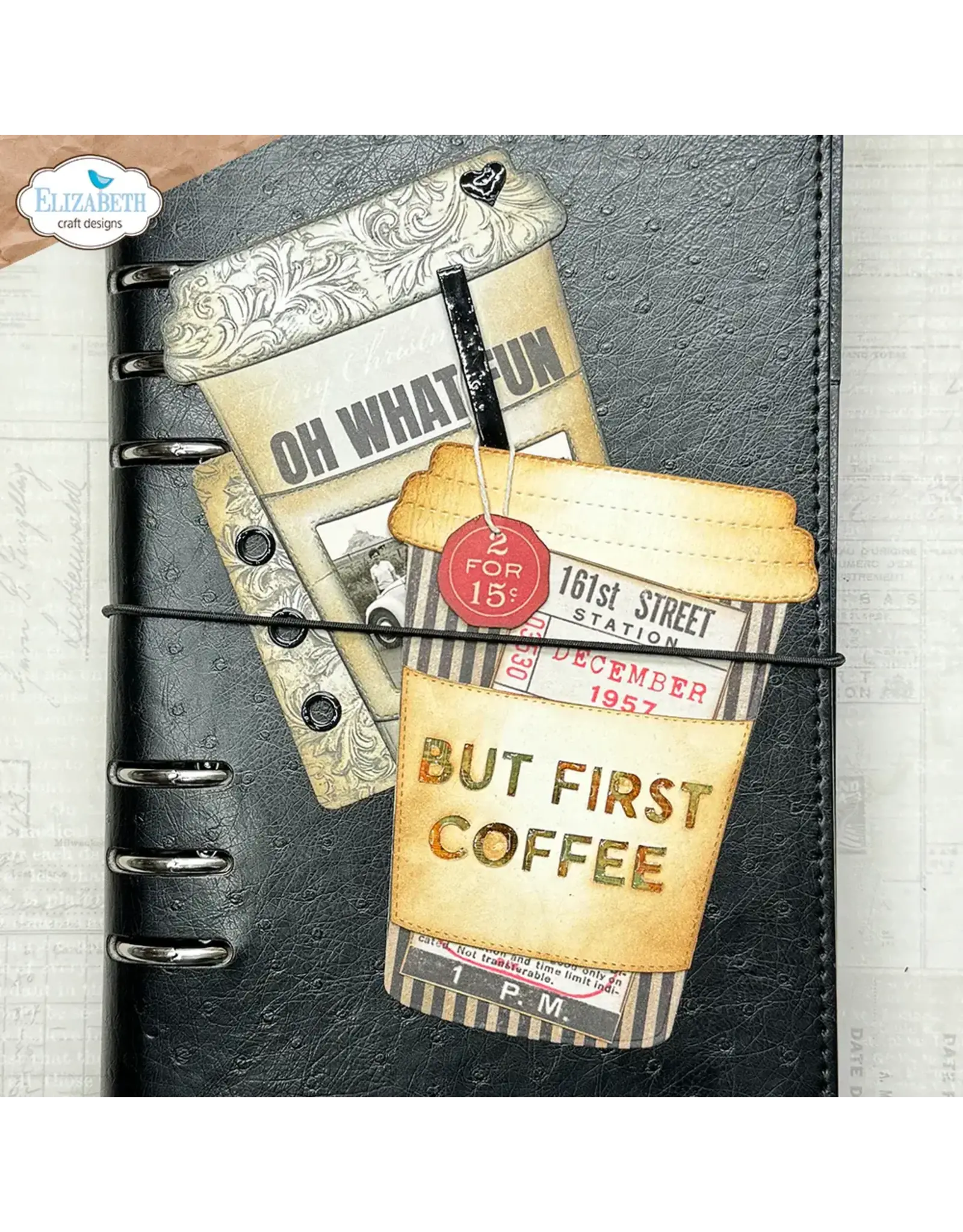 ELIZABETH CRAFT DESIGNS ELIZABETH CRAFT DESIGNS PLANNER ESSENTIALS TAKE AWAY CUP DIE SET