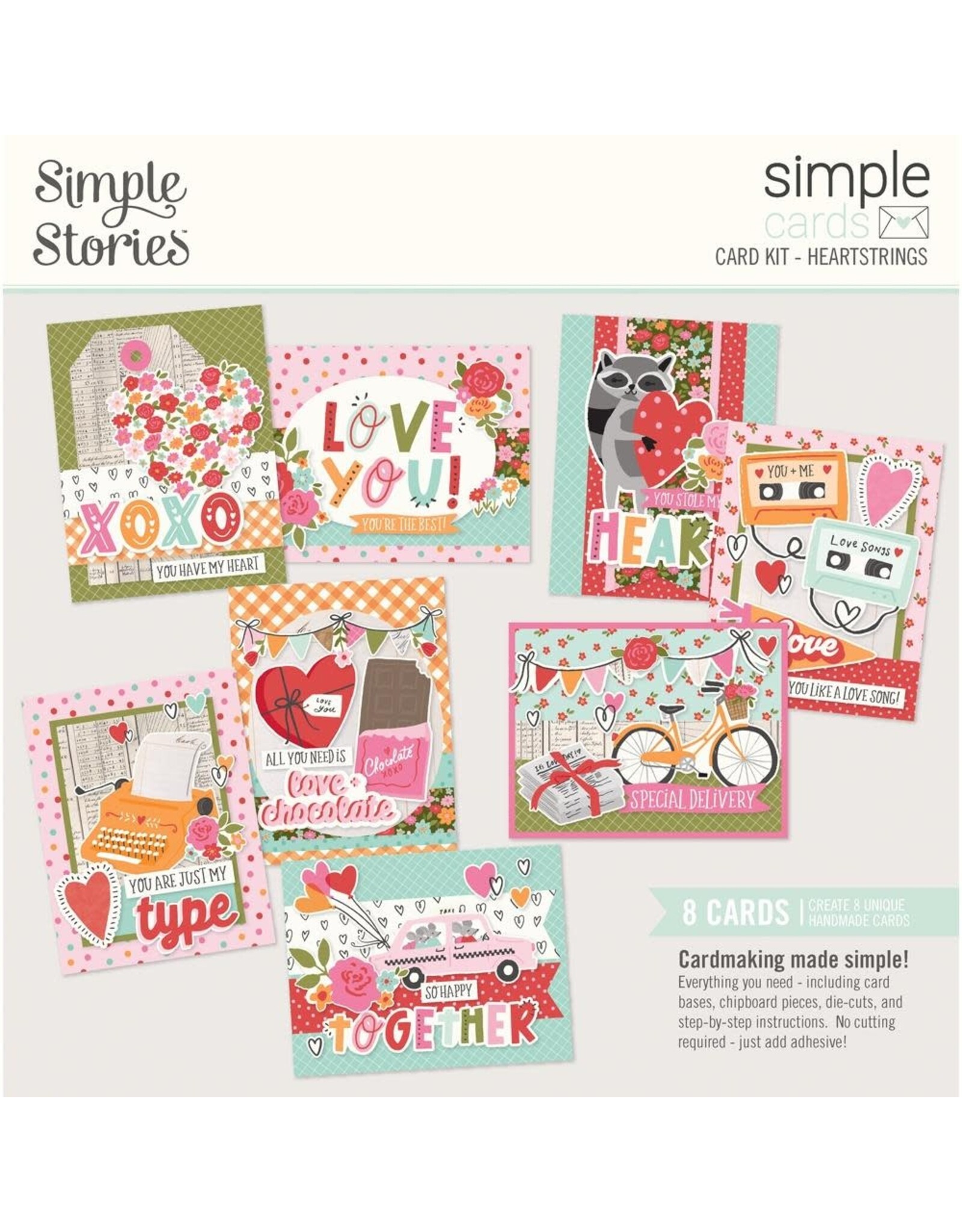 SIMPLE STORIES SIMPLE STORIES SIMPLE CARDS HEARTSTRINGS CARD KIT