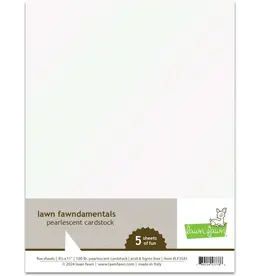 LAWN FAWN LAWN FAWN PEARLESCENT 8.5x11 CARDSTOCK 5 SHEETS