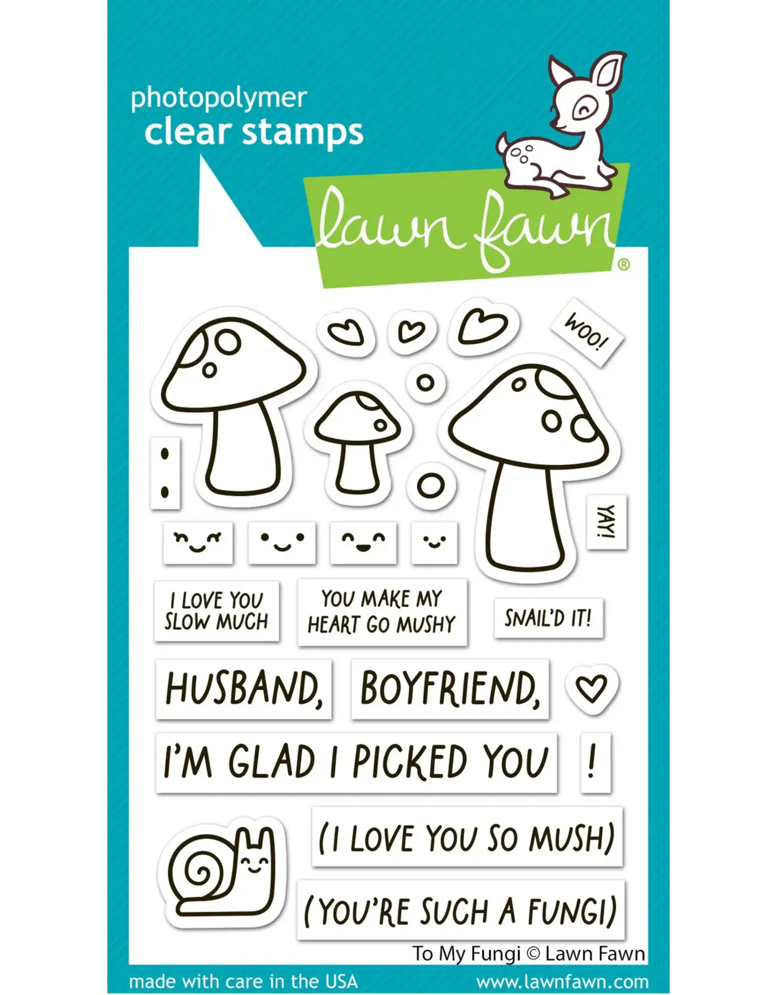 LAWN FAWN LAWN FAWN TO MY FUNGI CLEAR STAMP SET