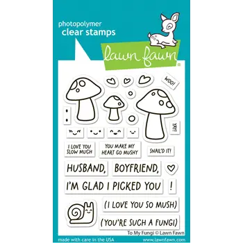 LAWN FAWN LAWN FAWN TO MY FUNGI CLEAR STAMP SET
