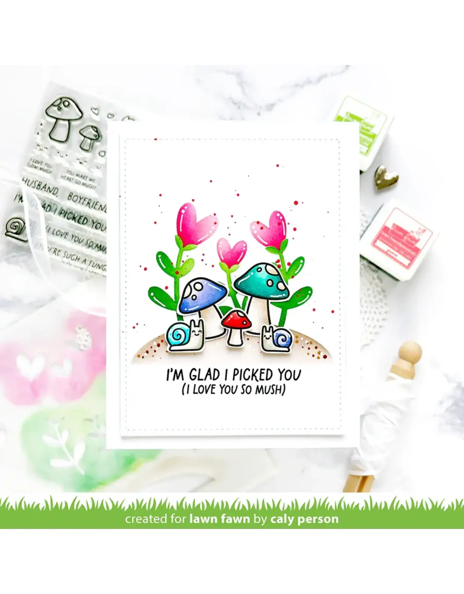 LAWN FAWN LAWN FAWN TO MY FUNGI CLEAR STAMP SET