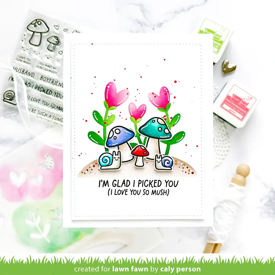 LAWN FAWN LAWN FAWN TO MY FUNGI CLEAR STAMP SET