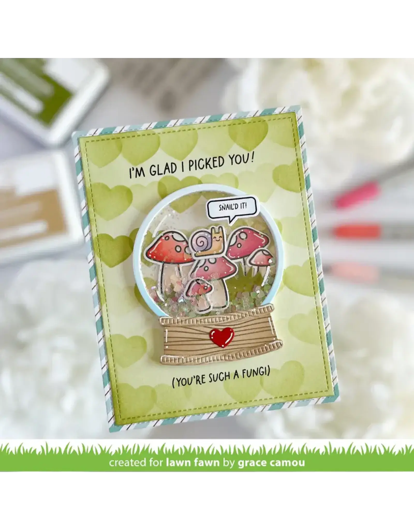 LAWN FAWN LAWN FAWN TO MY FUNGI CLEAR STAMP SET