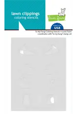 LAWN FAWN LAWN FAWN TO MY FUNGI COLORING STENCIL 2/PK