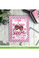 LAWN FAWN LAWN FAWN LAYERED HEARTS BACKGROUND 6x6  STENCIL SET 3/PK