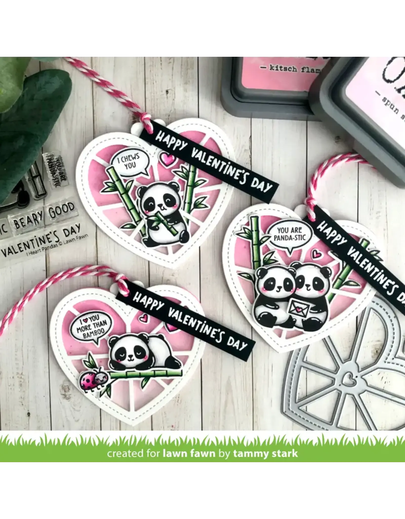 LAWN FAWN LAWN FAWN STITCHED HAPPY HEART GEO FRAME ADD-ON DIE SET