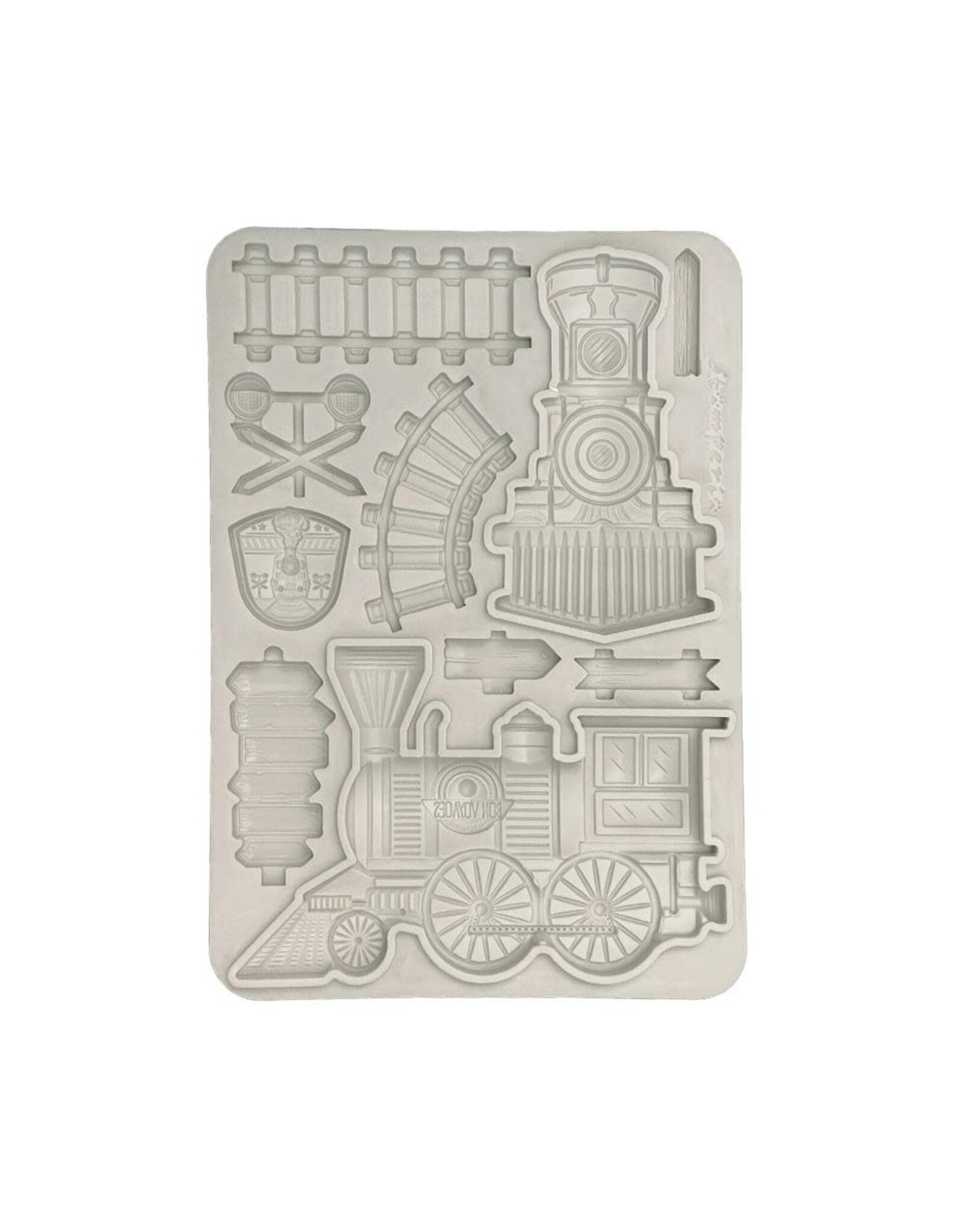 STAMPERIA STAMPERIA ART OF TRAVELLING TRAIN A5 SILICONE MOULD
